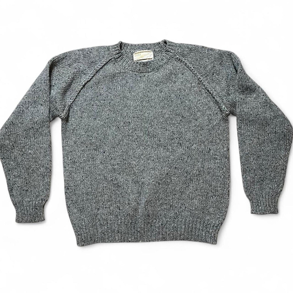 Vintage Sears Men’s Sportswear Grey Wool Blend Crewneck Sweater Classic Pullover - Picture 2 of 8